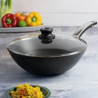 Titanový wok 30 cm s poklicí 4 l BAF Gigant